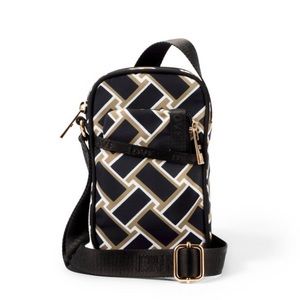 NWT DVF Diane Von Furstenberg X Target Vintage Weave Neutral Cellphone Holder